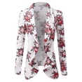 thumbnail image 1 of Doublju Women's Long Sleeve Draped Wide Shawl Lapel Blazer with Plus Size, 1 of 4