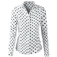 thumbnail image 1 of Doublju Women's Long Sleeve Slim Fit Button Down Dress Shirt (Plus Size Available), 1 of 5