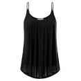 thumbnail image 1 of Doublju Women's Pleated Chiffon Layered Cami Tank Top (Plus Size Available), 1 of 3