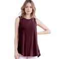 thumbnail image 1 of Doublju Women's Round Neck Sleeveless Tunic Tank Tops (S-3X), 1 of 1