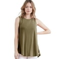 thumbnail image 1 of Doublju Women's Round Neck Sleeveless Tunic Tank Tops (S-3X), 1 of 1