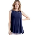 thumbnail image 1 of Doublju Women's Round Neck Sleeveless Tunic Tank Tops (S-3X), 1 of 1