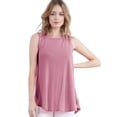 thumbnail image 1 of Doublju Women's Round Neck Sleeveless Tunic Tank Tops (S-3X), 1 of 1