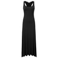thumbnail image 1 of Doublju Women's Scoop Neck Racerback Tank Maxi Dress with Plus Size, 1 of 4