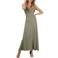 thumbnail image 1 of Doublju Women's Scoop Neck Racerback Tank Maxi Dress with Plus Size, 1 of 2