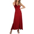thumbnail image 1 of Doublju Women's Scoop Neck Racerback Tank Maxi Dress with Plus Size, 1 of 2