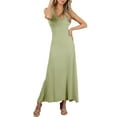 thumbnail image 1 of Doublju Women's Scoop Neck Racerback Tank Maxi Dress with Plus Size, 1 of 2