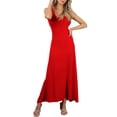thumbnail image 1 of Doublju Women's Scoop Neck Racerback Tank Maxi Dress with Plus Size, 1 of 2