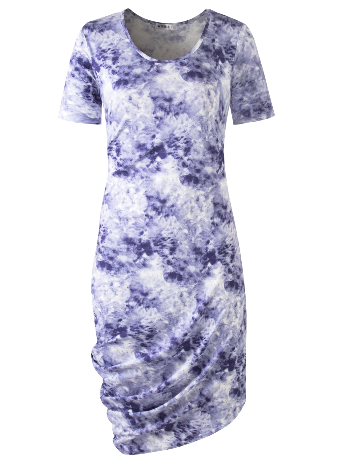 Short Sleeve Draped Dress