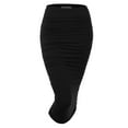 thumbnail image 1 of Doublju Women's Slim-Fit Ruched Long Pencil Skirt (Plus Size Available), 1 of 4