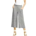 thumbnail image 1 of Doublju Women's Smocked Waist Bend Gaucho Pants with Plus Size, 1 of 1