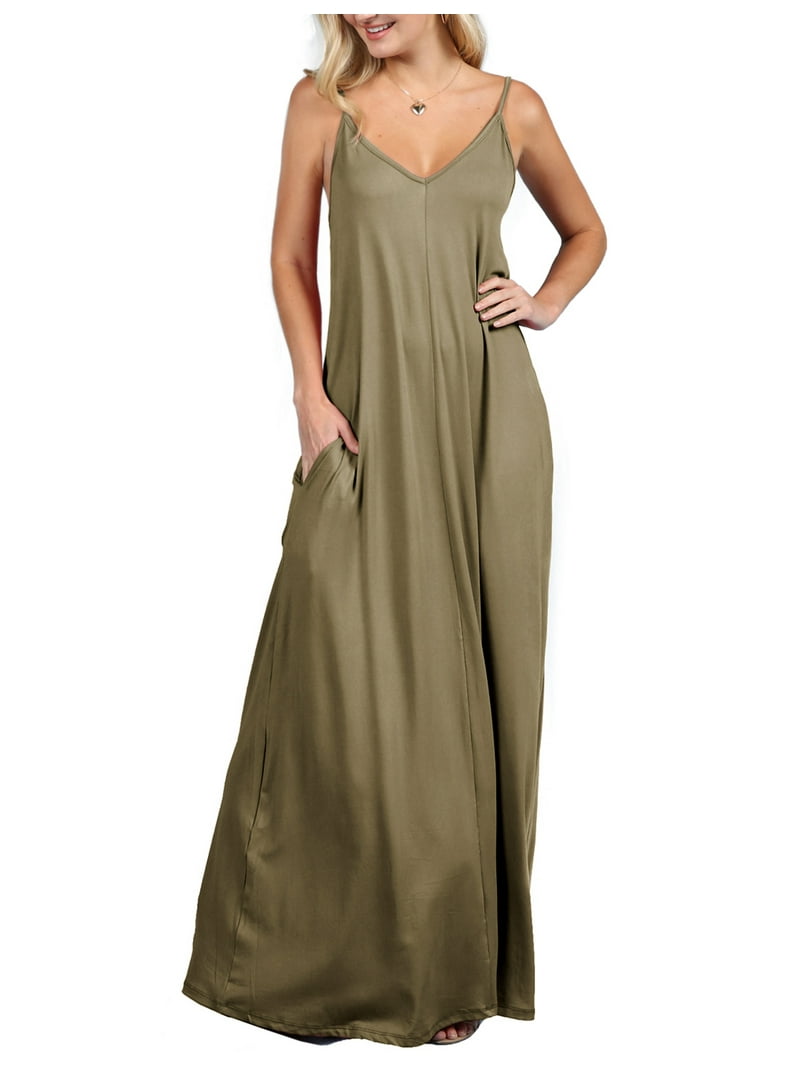 doublju maxi dress Doublju Women's 3/4 Sleeve Wrap Front Maxi Dress with Tie Waist, Size: 2XL, Blue