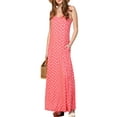 thumbnail image 1 of Doublju Women's Spaghetti Strap Maxi Dress with Pockets (Plus Size), 1 of 4