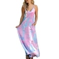 thumbnail image 1 of Doublju Women's Spaghetti Strap Maxi Dress with Pockets (Plus Size), 1 of 4