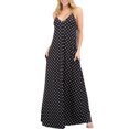 thumbnail image 1 of Doublju Women's Spaghetti Strap Maxi Dress with Pockets (Plus Size), 1 of 3