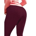 thumbnail image 1 of Doublju Women's Textured Elastic High Waist Leggings (Plus Size Available), 1 of 4