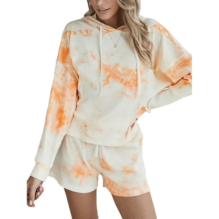 2 piece lounge set women's tie dye sale