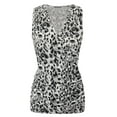 thumbnail image 1 of Doublju Women's V- Neck Sleeveless Shirred Sides Tank Top (Plus Size Available), 1 of 4