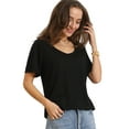 thumbnail image 1 of Doublju Womens Basic Short Sleeve Scoop Neck T-Shirt With Plus Size, 1 of 4