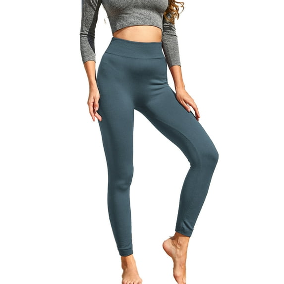 Doublju Womens Fleece Lined High Waist Ankle Length Female Leggings