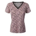 thumbnail image 1 of Doublju Womens Short Sleeve V-Neck T-Shirt (Female Plus Size Available), 1 of 2