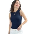 thumbnail image 1 of Doublju Womens Sleeveless Crew Neck Soft Modal Cool Tank Top With Plus Size, 1 of 4