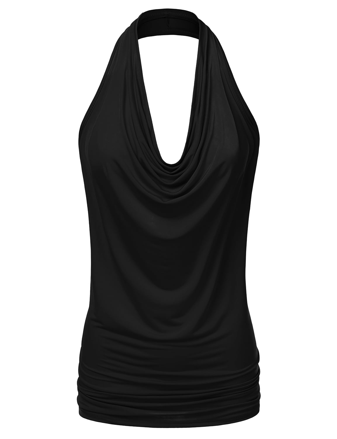 More & More / Damen-Tops / Neckholder Burnout Blouse