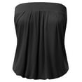 thumbnail image 1 of Doublju Wowen's Solid Natural Pleated Tube Top (Plus Size Available), 1 of 4