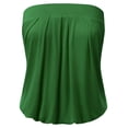 thumbnail image 1 of Doublju Wowen's Solid Natural Pleated Tube Top (Plus Size Available), 1 of 3