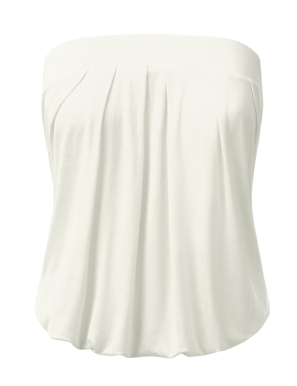 Emerald Pleated Tube Top