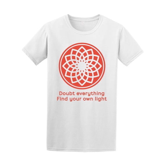 Doubt Everything Mandala Men T-Shirt - Image by Shutterstock, Male 3X-Large