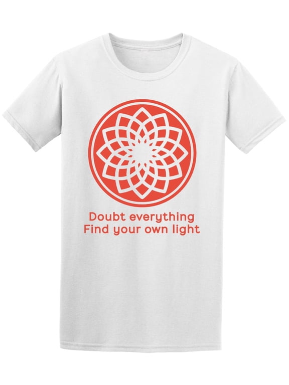Doubt Everything Mandala Men T-Shirt - Image by Shutterstock, Male Small