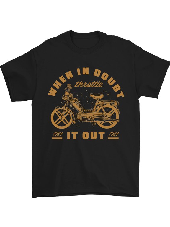 Doubt Moped Biker Motorcycle Scooter Mens T-Shirt