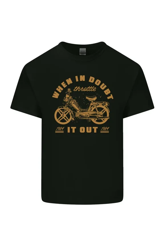 Doubt Moped Biker Motorcycle Scooter Mens Womens T-Shirt