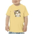 thumbnail image 1 of Doubtful Kitten T-Shirt Toddler -Kayomi Harai Designs,  4 Toddler, 1 of 4