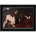 thumbnail image 1 of Doubting Thomas 24x19 Black Ornate Wood Framed Canvas Art by Guercino, 1 of 2
