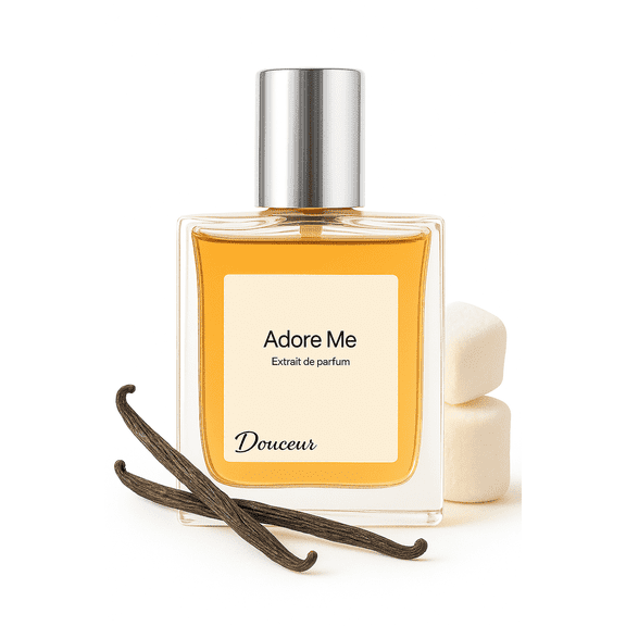 Douceur Adore Me  Sweet Marshmallow & Orange Blossom Perfume | Unisex Extrait de Parfum | 1.7 fl oz (50 ml)