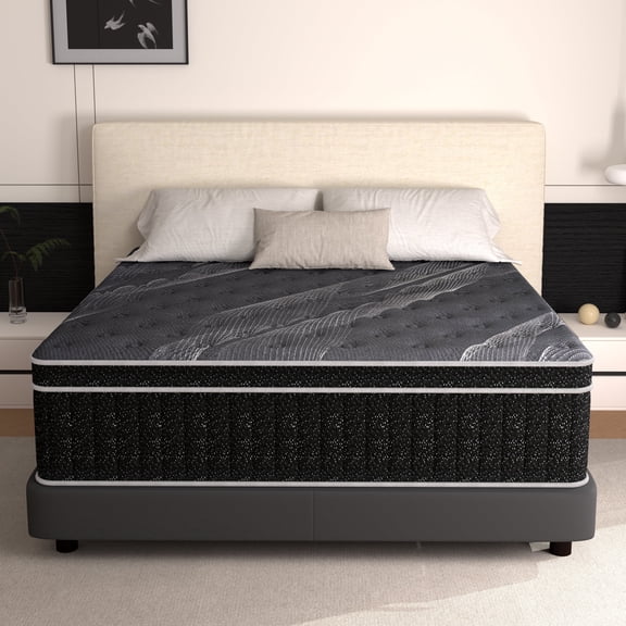 Doudter 12 Inch Queen Mattresses, Memory Foam Hybrid Mattress in a Box with Individual Pocket Spring, Pressure Relief & Motion Isolation & CertiPUR-US