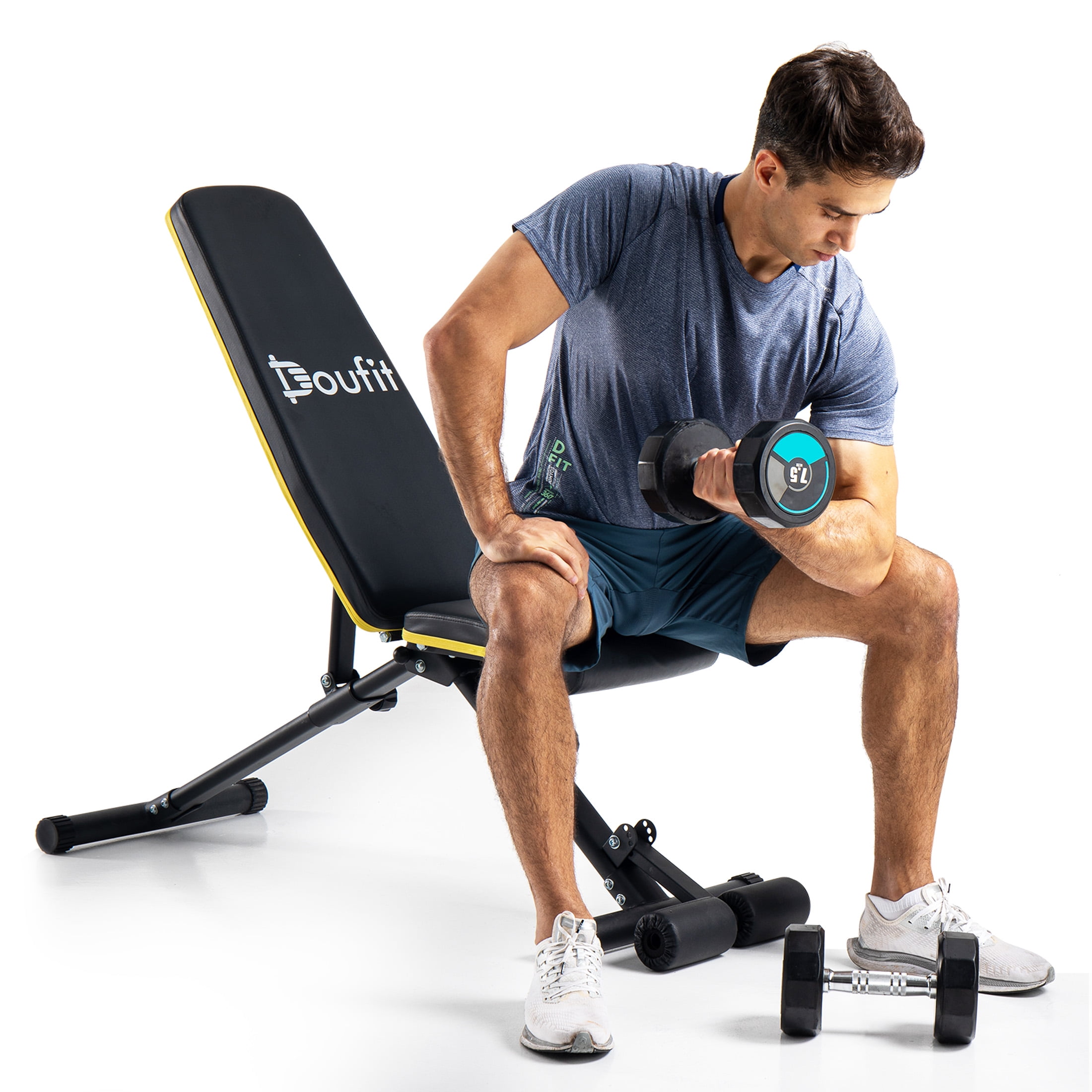 Doufit 13 Positions Adjustable Weight Bench 880 lbs Foldable Workout