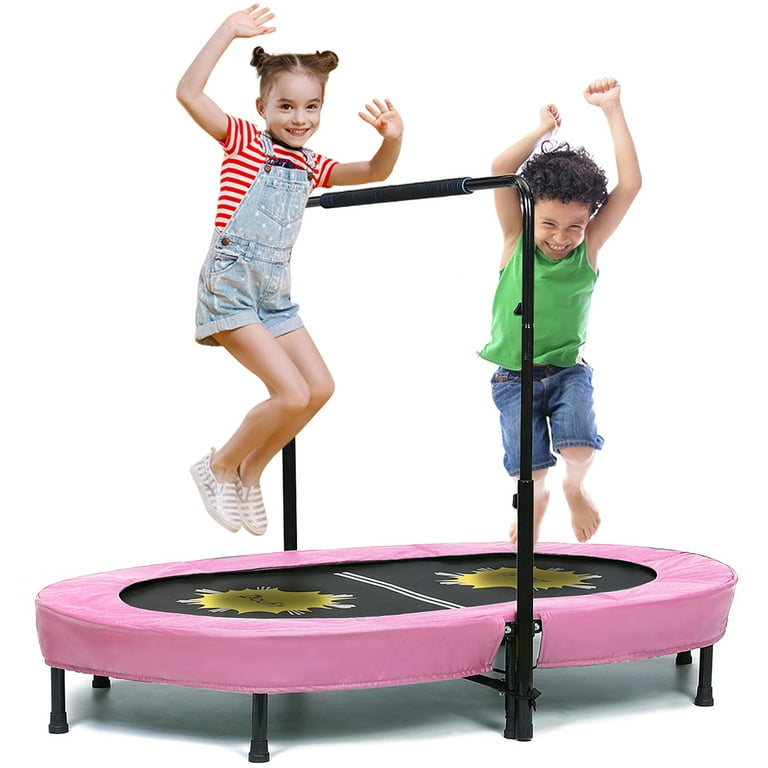 110*140 CM Trampoline Children Baby Toy Adult Fitness With Guard Net Family  Bounce House Indoor Playground Pula Cama Elastica - AliExpress