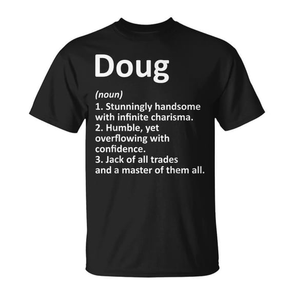 Doug Definition Personalized Name Birthday Idea TShirt