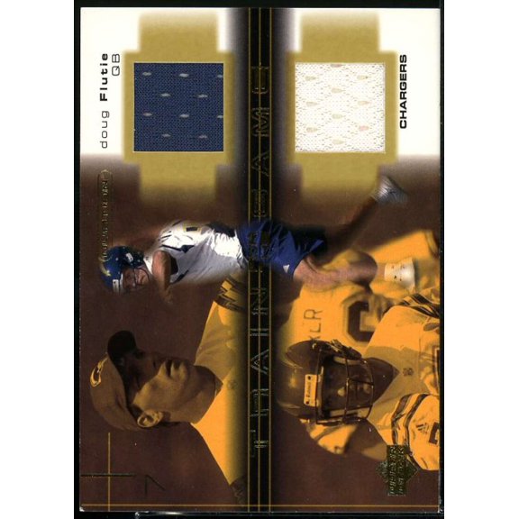 Doug Flutie Card 2001 Upper Deck Ovation Train for the Game Jerseys #TGDF