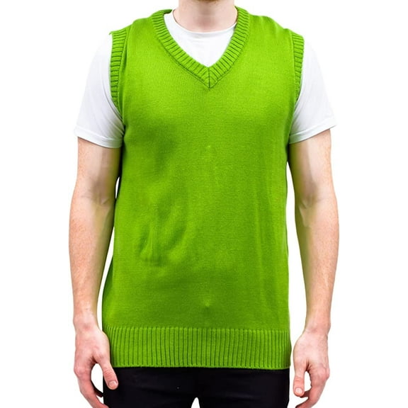 Doug Green Sweater Vest Halloween Costume Adult QuailMan Cosplay