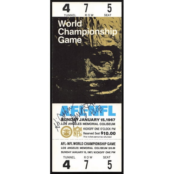 Doug Hart Autographed Super Bowl I Replica Ticket (1967) Green Bay Packers "To John" SKU #259061
