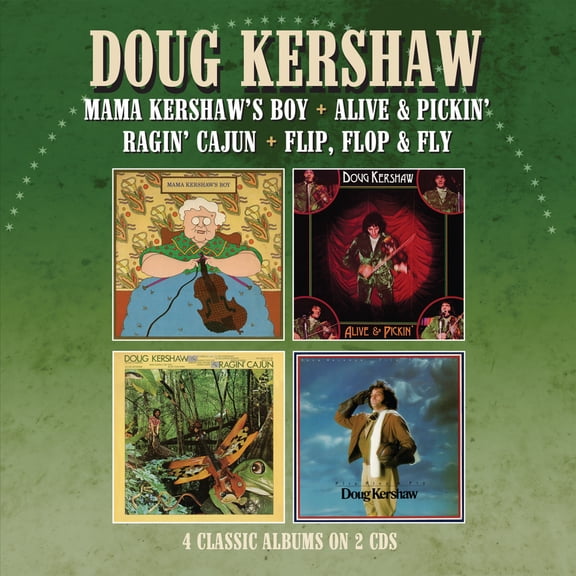 Doug Kershaw - Mama Kershaw'S Boy / Alive & Pickin' / Ragin' Cajun / Flip, Flop & Fly - Four Albums On 2Cds - Music & Performance - CD
