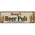 thumbnail image 1 of Doug's Beer Pub Man Cave Bar Decor Gift 6x18 Sign 106180053053, 1 of 1
