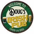 thumbnail image 1 of Doug's Irish Pub 12" Round Metal Sign Kitchen Bar Wall Décor 200120036053, 1 of 1