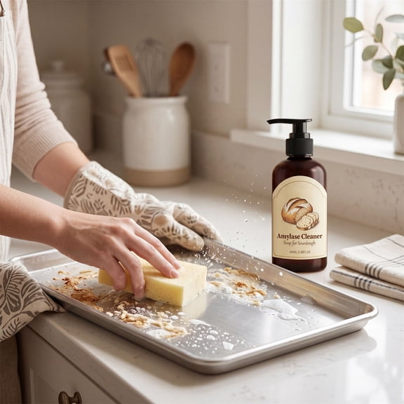 Dough Cleaner Kitchen Surface Cleaning Spray Flour Removal Dough Residue Cleaner Food Safe Kitchen Care Solution Easy Wipe Cleaning Kit For Home Bakers Restaurant Kitchen Cooking Enthusiasts