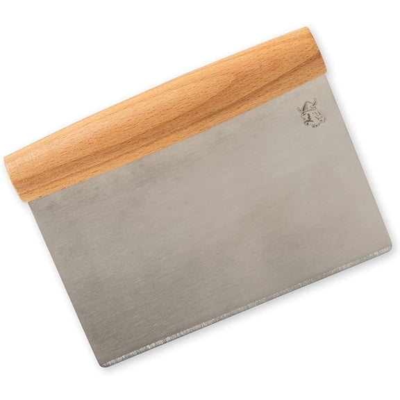 Dough Cutter with Beechwood Grip, Stainless Steel Blade
