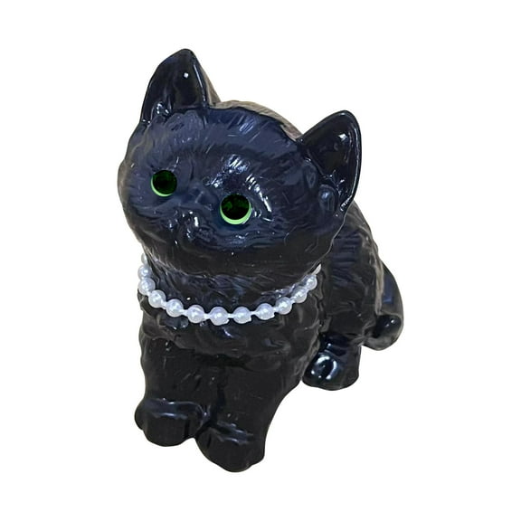 Dough-Like Black Cat Squishy Dolls - Super Soft Slow Rising Pinch Cat, Kneadable Like Dough Stress Relief Squeeze Doll for Anxiety & Relaxation